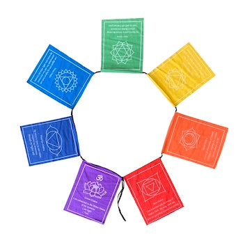 Seven String Chakra Flags