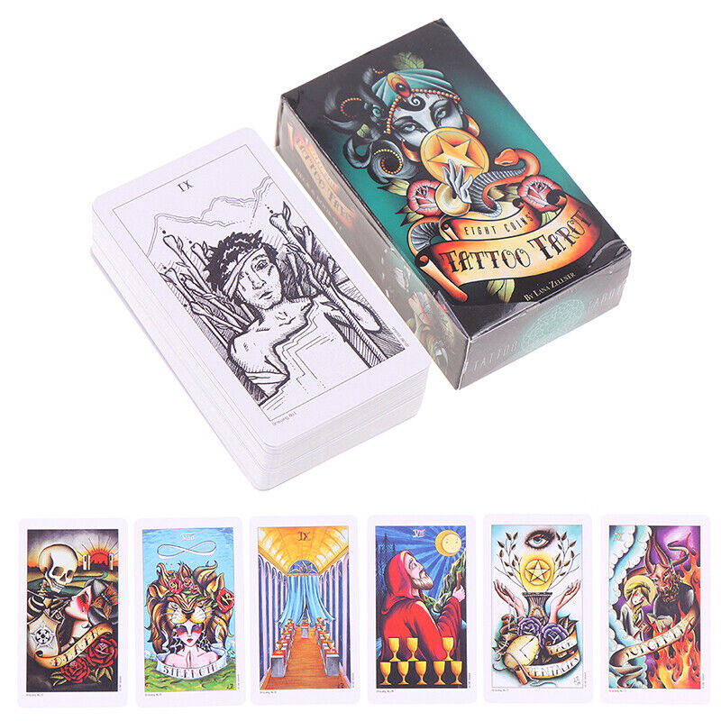 Eight Coins Tattoo Tarot Cards