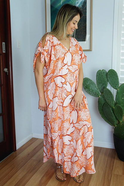 Mykonos Dress _ Leaves