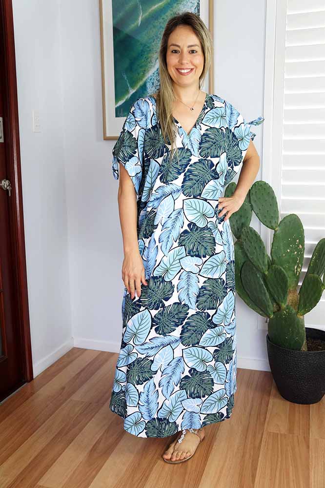 Mykonos Dress _ Leaves