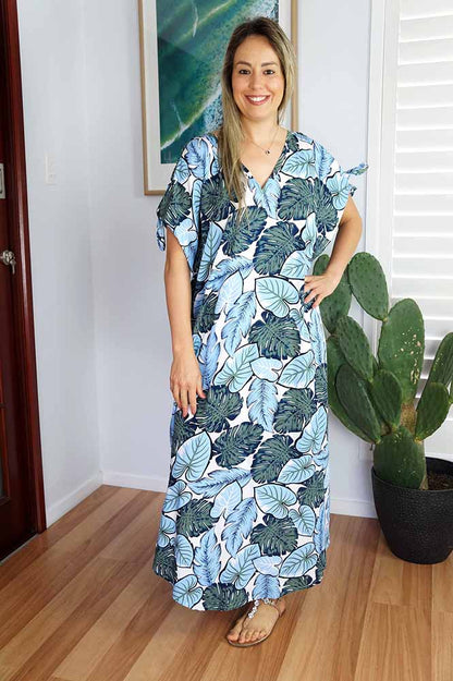 Mykonos Dress _ Leaves